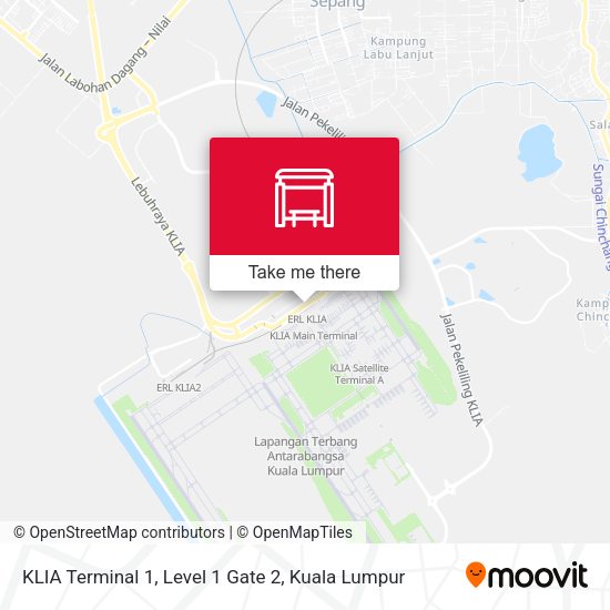 Peta KLIA Terminal 1, Level 1 Gate 2