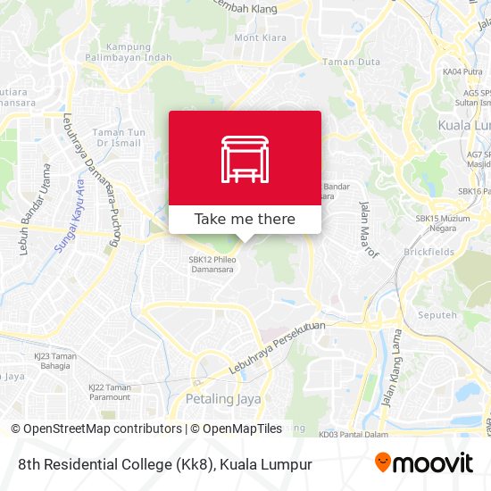 8th Residential College (Kk8) map