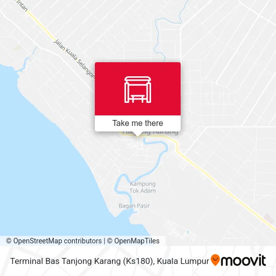 Terminal Bas Tanjong Karang (Ks180) map