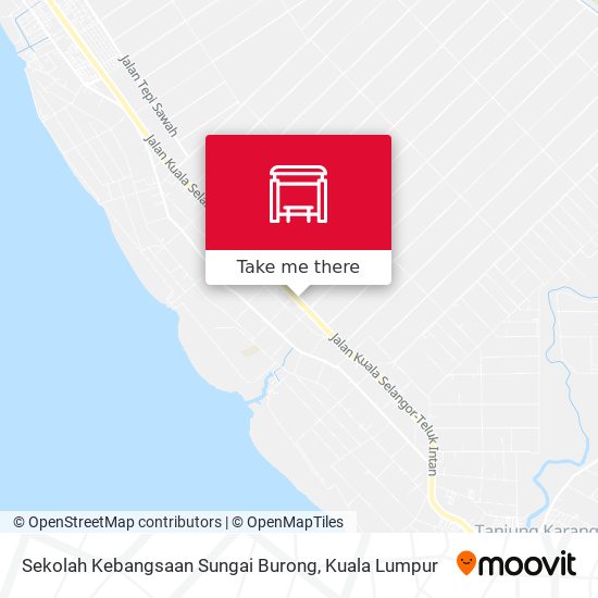 Peta Sekolah Kebangsaan Sungai Burong