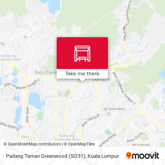 Padang Taman Greenwood (Sl231) map