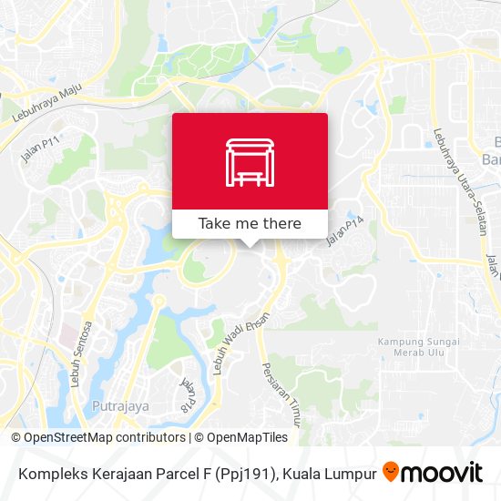 Peta Kompleks Kerajaan Parcel F (Ppj191)