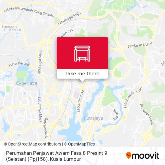 Perumahan Penjawat Awam Fasa 8 Presint 9 (Selatan) (Ppj158) map