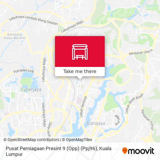 Pusat Perniagaan Presint 9 (Opp) (Ppj96) map