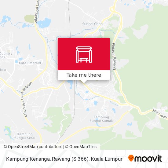 Kampung Kenanga, Rawang (Sl366) map