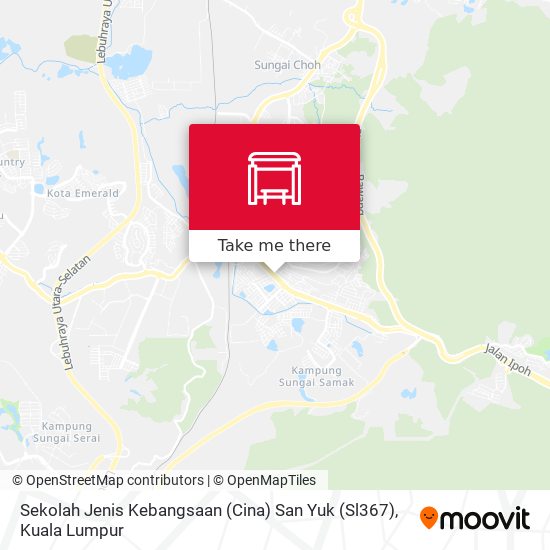 Peta Sekolah Jenis Kebangsaan (Cina) San Yuk (Sl367)