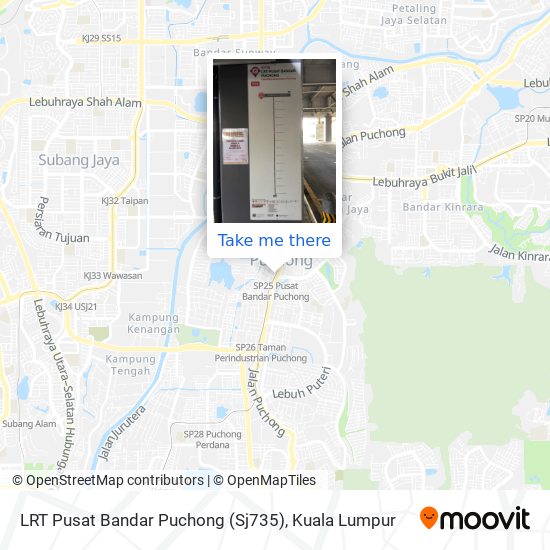 LRT Pusat Bandar Puchong (Sj735) map