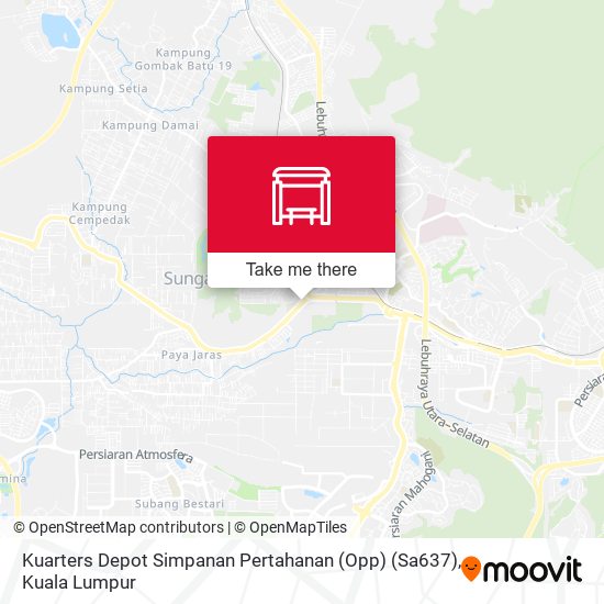 Kuarters Depot Simpanan Pertahanan (Opp) (Sa637) map