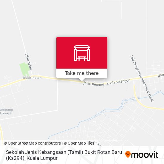 Peta Sekolah Jenis Kebangsaan (Tamil) Bukit Rotan Baru (Ks294)