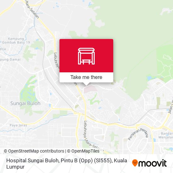 Hospital Sungai Buloh, Pintu B (Opp) (Sl555) map