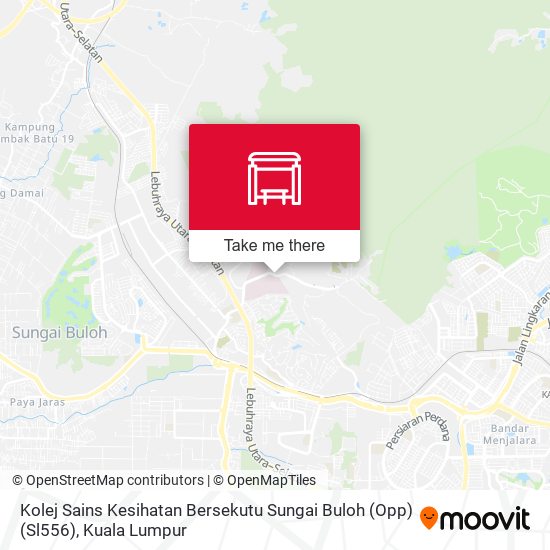 Peta Kolej Sains Kesihatan Bersekutu Sungai Buloh (Opp) (Sl556)