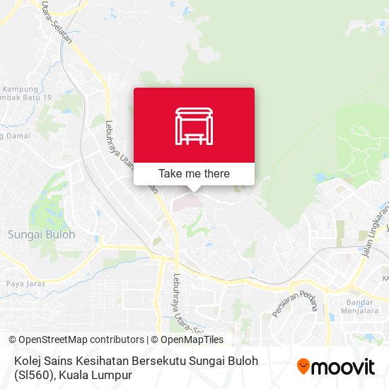 Kolej Sains Kesihatan Bersekutu Sungai Buloh (Sl560) map