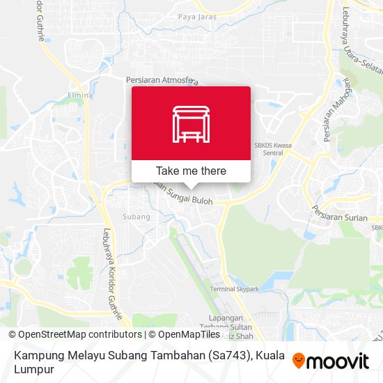 Peta Kampung Melayu Subang Tambahan (Sa743)