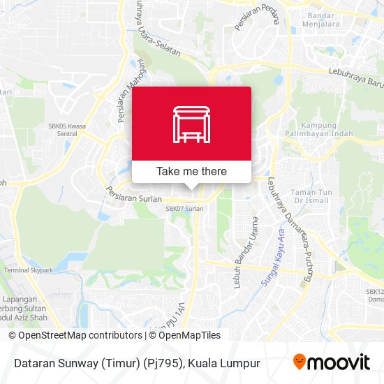 Peta Dataran Sunway (Timur) (Pj795)