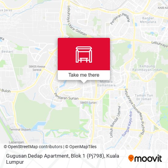 Gugusan Dedap Apartment, Blok 1 (Pj798) map