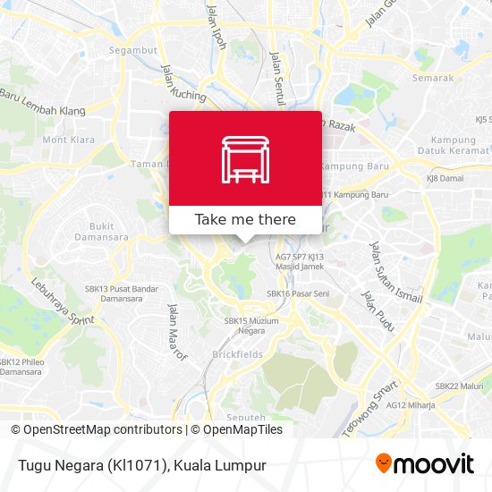 Tugu Negara (Kl1071) map