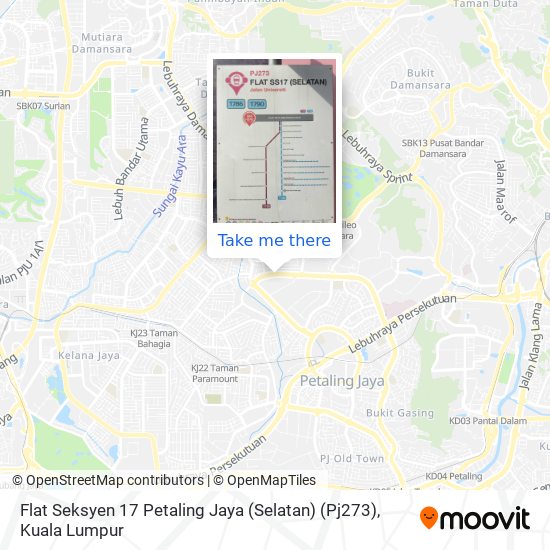 Flat Seksyen 17 Petaling Jaya (Selatan) (Pj273) map