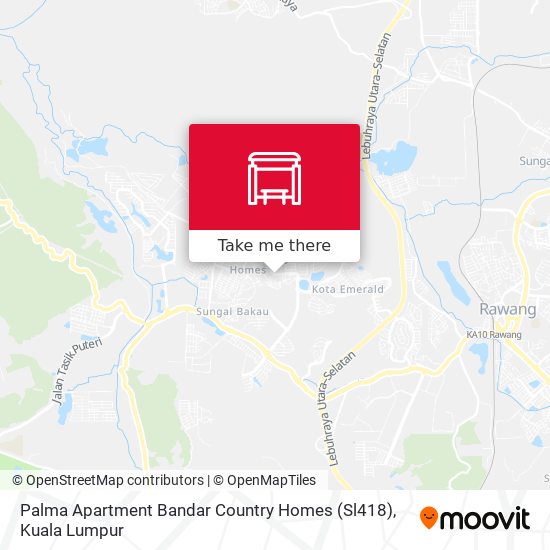 Palma Apartment Bandar Country Homes (Sl418) map