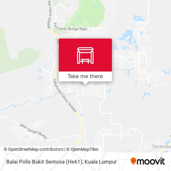 Peta Balai Polis Bukit Sentosa (Hs61)