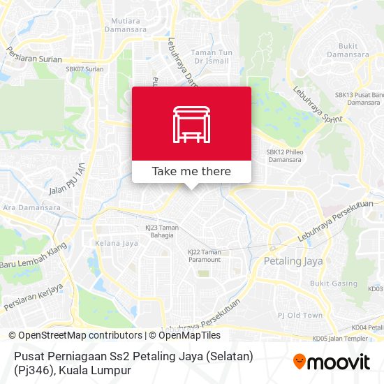 Pusat Perniagaan Ss2 Petaling Jaya (Selatan) (Pj346) map