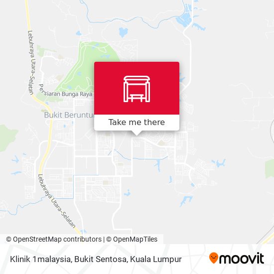 Klinik 1malaysia, Bukit Sentosa map