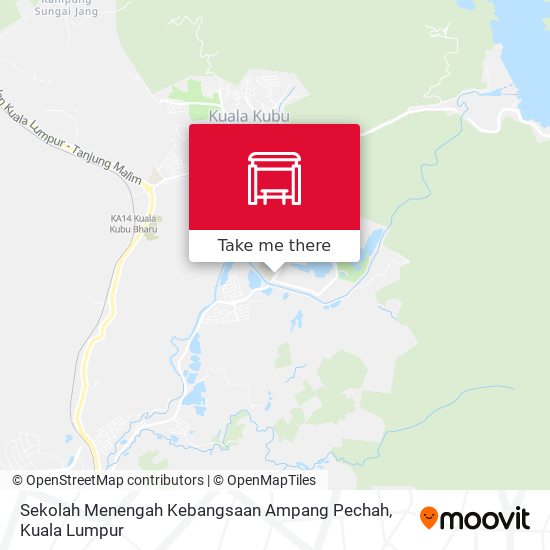 Peta Sekolah Menengah Kebangsaan Ampang Pechah