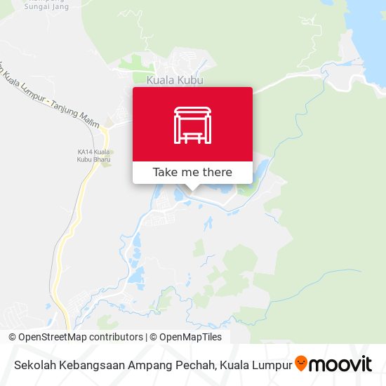 Peta Sekolah Kebangsaan Ampang Pechah