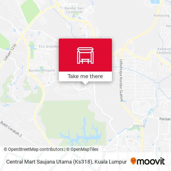 Central Mart Saujana Utama (Ks318) map