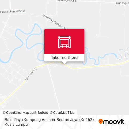 Peta Balai Raya Kampung Asahan, Bestari Jaya (Ks262)
