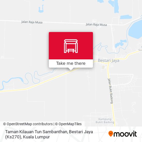 Peta Taman Kilauan Tun Sambanthan, Bestari Jaya (Ks270)