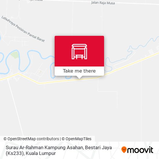Peta Surau Ar-Rahman Kampung Asahan, Bestari Jaya (Ks233)