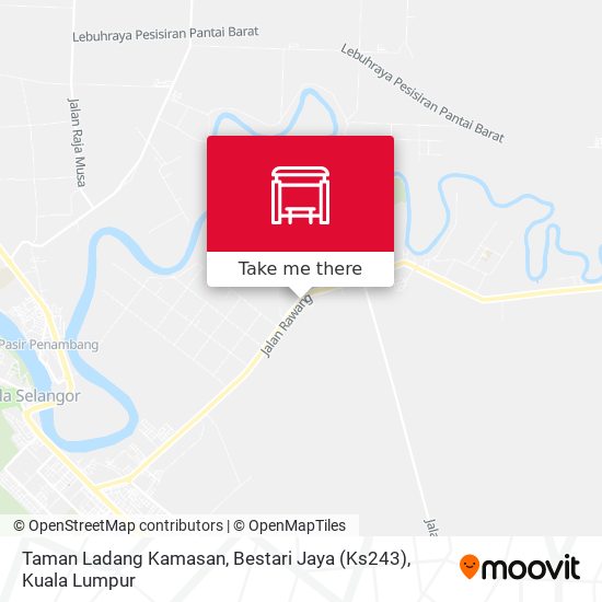 Peta Taman Ladang Kamasan, Bestari Jaya (Ks243)