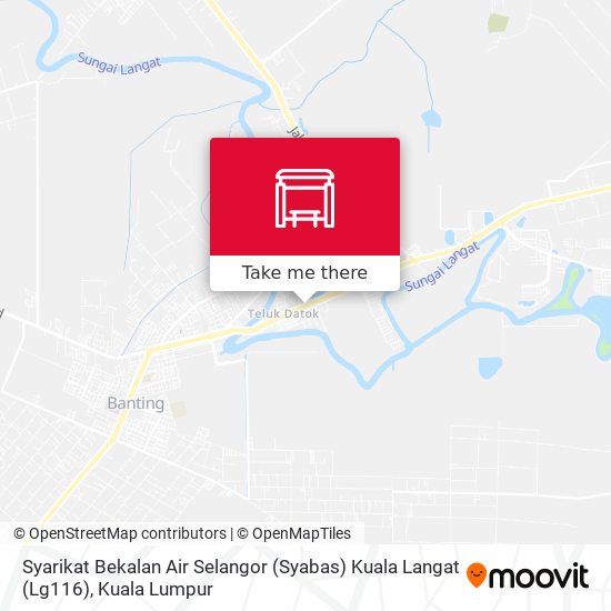 Peta Syarikat Bekalan Air Selangor (Syabas) Kuala Langat (Lg116)
