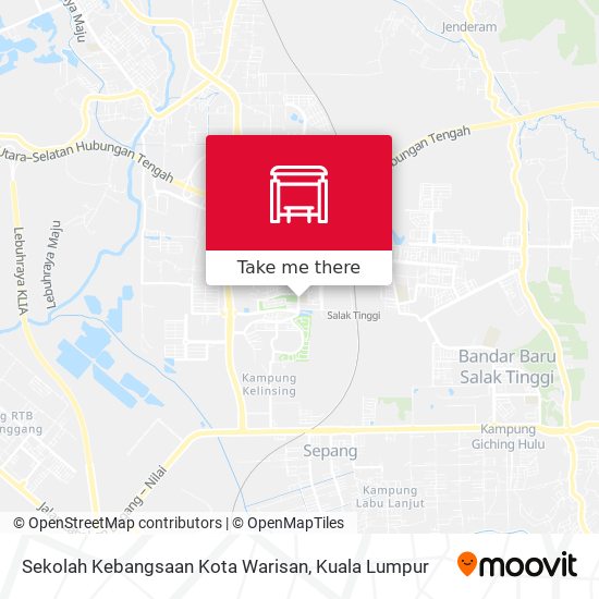 Peta Sekolah Kebangsaan Kota Warisan