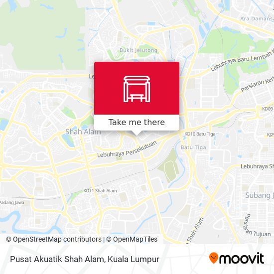 Pusat Akuatik Shah Alam map