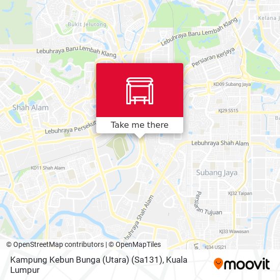 Kampung Kebun Bunga (Utara) (Sa131) map