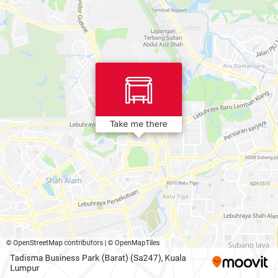 Tadisma Business Park (Barat) (Sa247) map