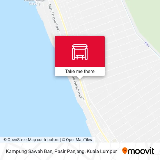 Kampung Sawah Ban, Pasir Panjang map