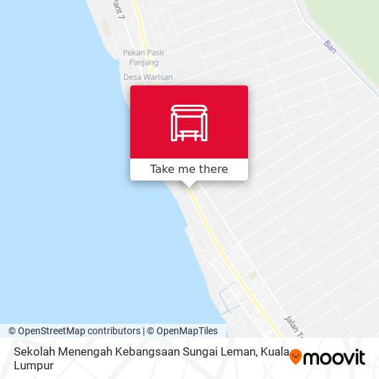 Peta Sekolah Menengah Kebangsaan Sungai Leman