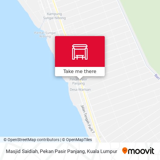 Peta Masjid Saidiah, Pekan Pasir Panjang