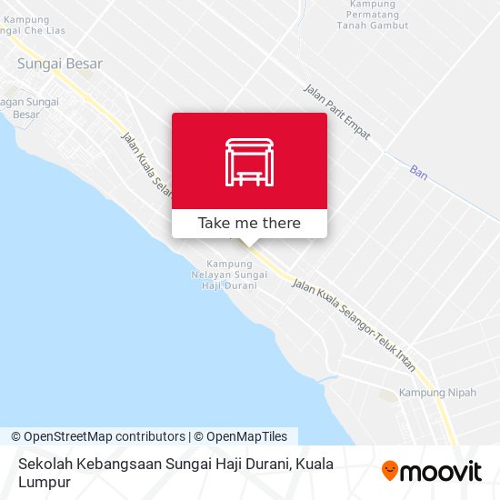 Peta Sekolah Kebangsaan Sungai Haji Durani