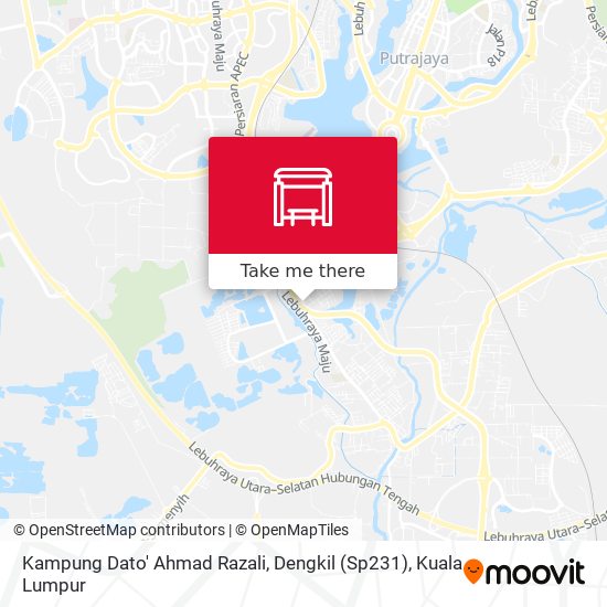 Peta Kampung Dato' Ahmad Razali, Dengkil (Sp231)