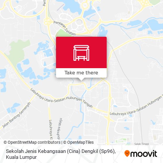 Peta Sekolah Jenis Kebangsaan (Cina) Dengkil (Sp96)