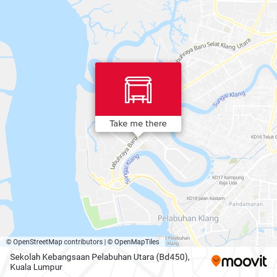 Peta Sekolah Kebangsaan Pelabuhan Utara (Bd450)