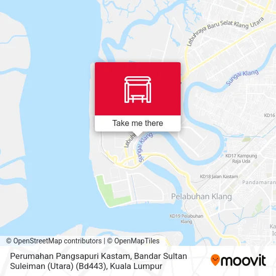Perumahan Pangsapuri Kastam, Bandar Sultan Suleiman (Utara) (Bd443) map