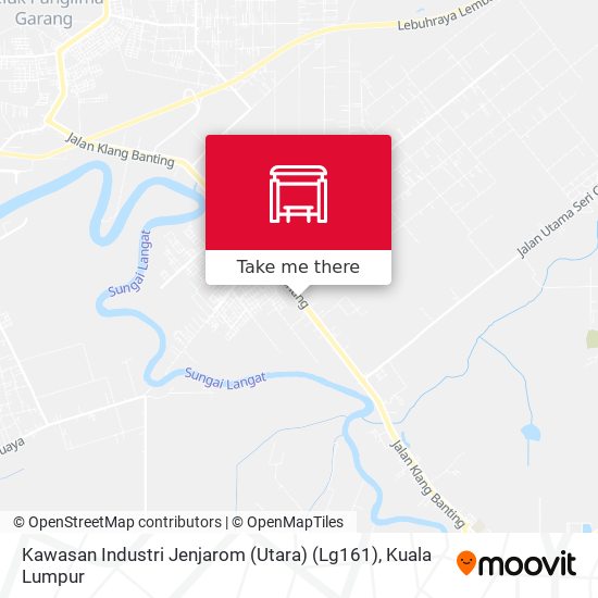Peta Kawasan Industri Jenjarom (Utara) (Lg161)