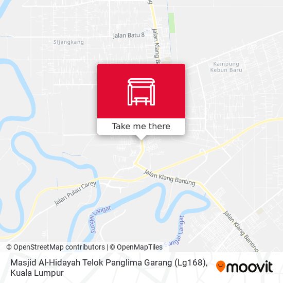 Masjid Al-Hidayah Telok Panglima Garang (Lg168) map