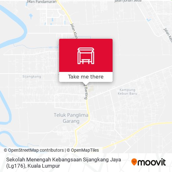 Peta Sekolah Menengah Kebangsaan Sijangkang Jaya (Lg176)