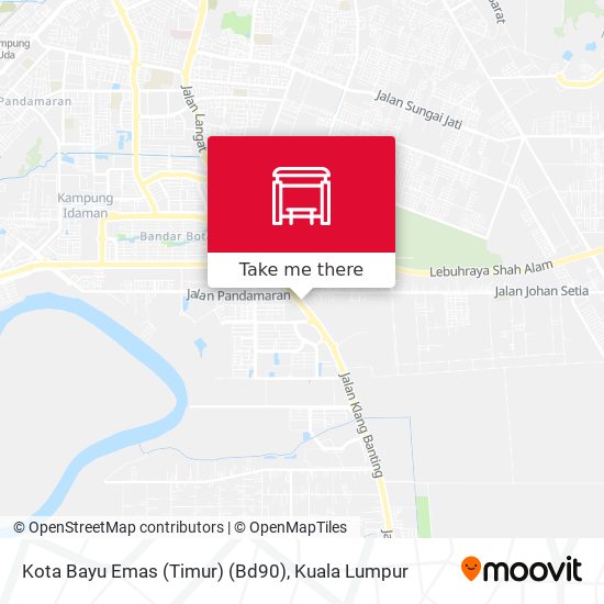 如何坐公交或火车去kuala Lumpur的kota Bayu Emas Timur