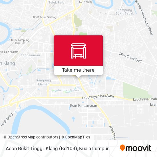 Aeon Bukit Tinggi, Klang (Bd103) map